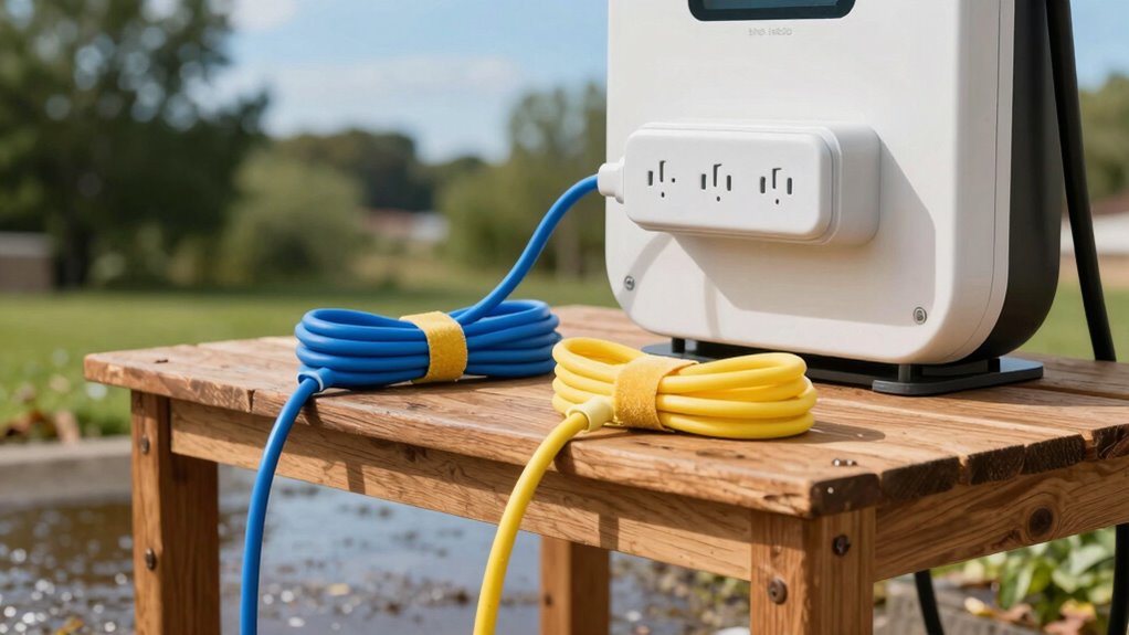 elevate charging equipment safely