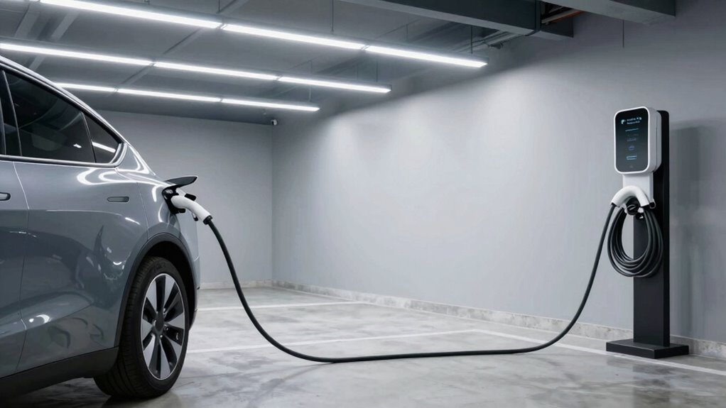 garage lighting ensures safe charging