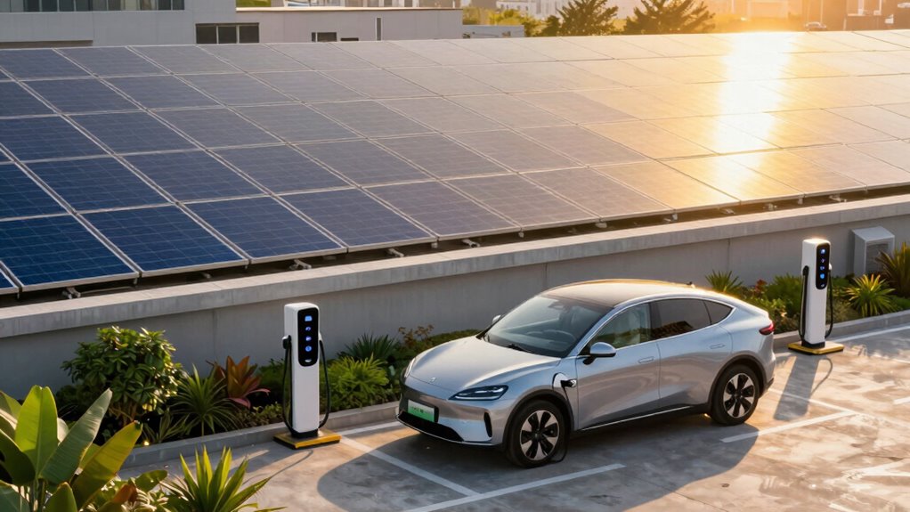 integrated solar ev charging