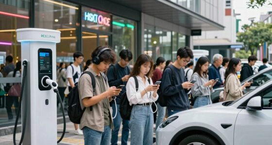 managing long charging lines