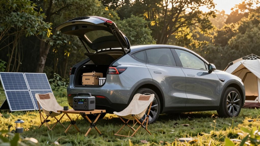 portable solar powered camping efficiency