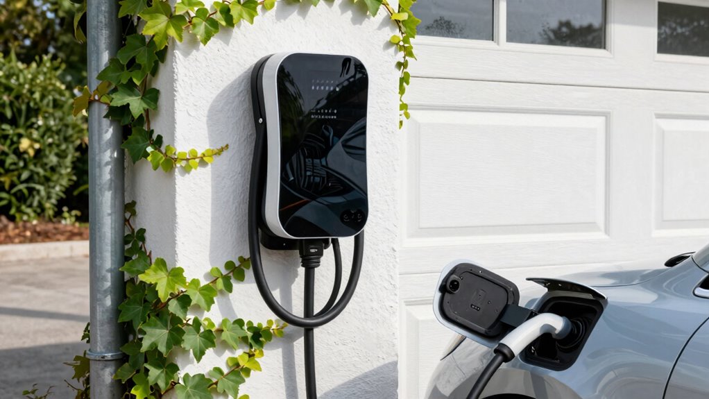 solar compatible outdoor ev charging