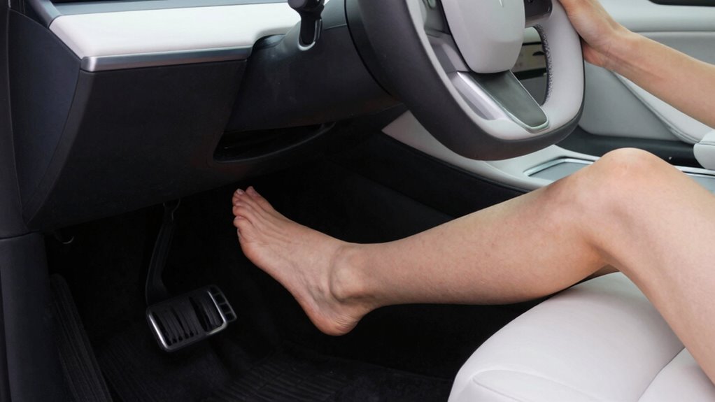 unfamiliar sensation of braking