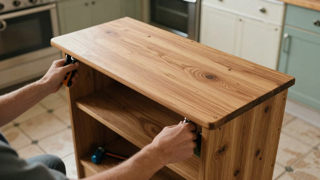 A Peninsula Counter Nearly Doubled the Storage in This 1950s Kitchen