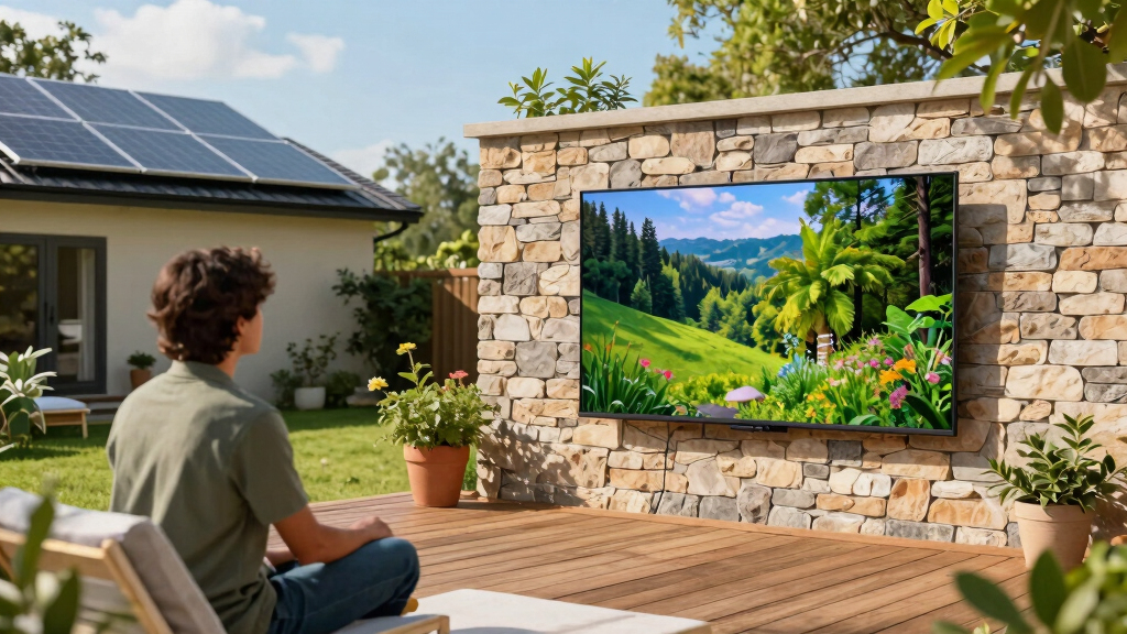 6 Best Solar-Powered Outdoor TVs in 2026