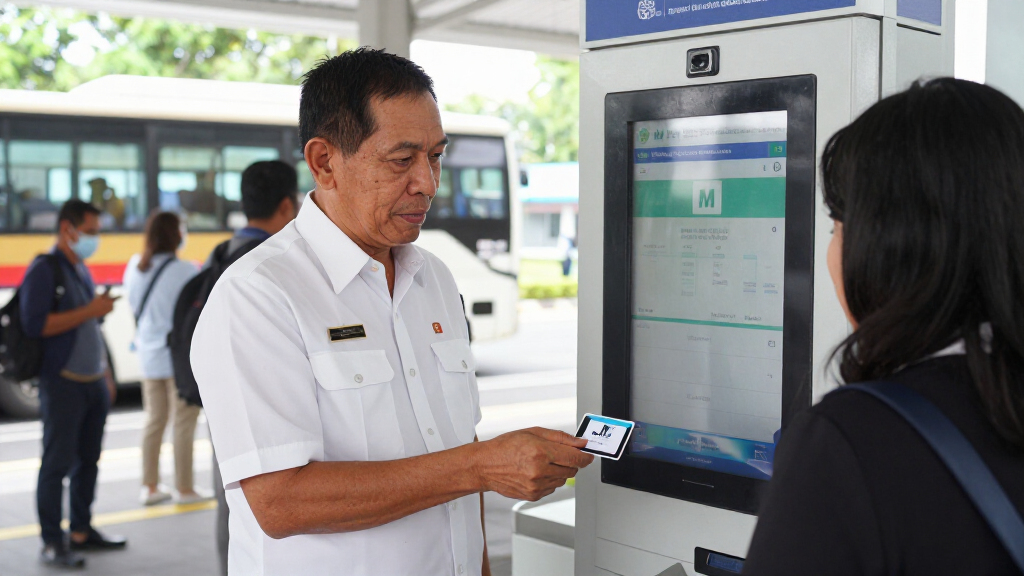 Gubernur DKI Jakarta, Bapak Pramono Anung, Meluncurkan Sistem Pembayaran Tiket MRT Jakarta Menggunakan Kartu Kredit Nirsentuh Atau EMV Contactless Di Stasiun Bundaran HI, Jakarta P