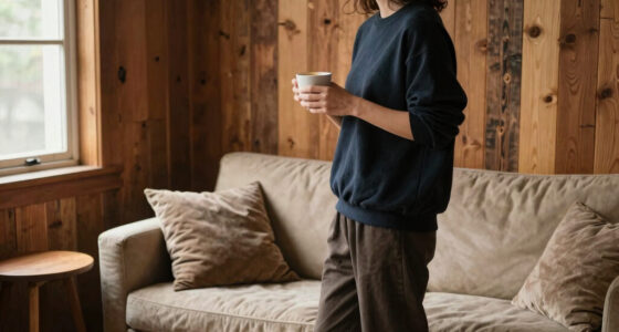 She Kept the Original Wood Paneling, and the Living Room Feels Cozy