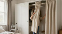 I Ditched My Closet Doors For $60 Pleated Curtains (See Why!)
