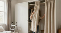 I Ditched My Closet Doors For $60 Pleated Curtains (See Why!)