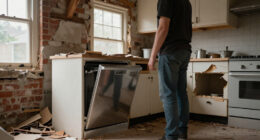 A Victorian Home's Entire Kitchen Was Demolished — Except For The Dishwasher