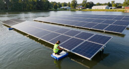 Floating Solar Array Installed On Ohio Village Reservoir