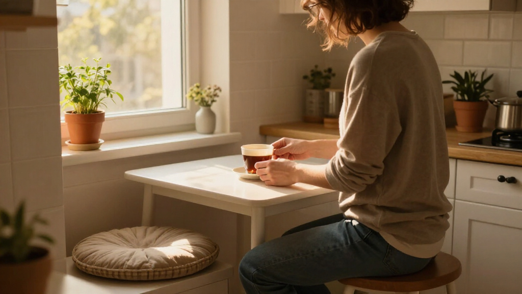 This All-White Kitchen Nook Became Cozy Without A Major Renovation